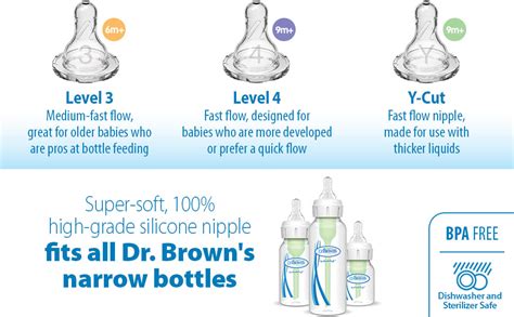 Dr. Brown’s™ Medical – Narrow Bottle Nipples